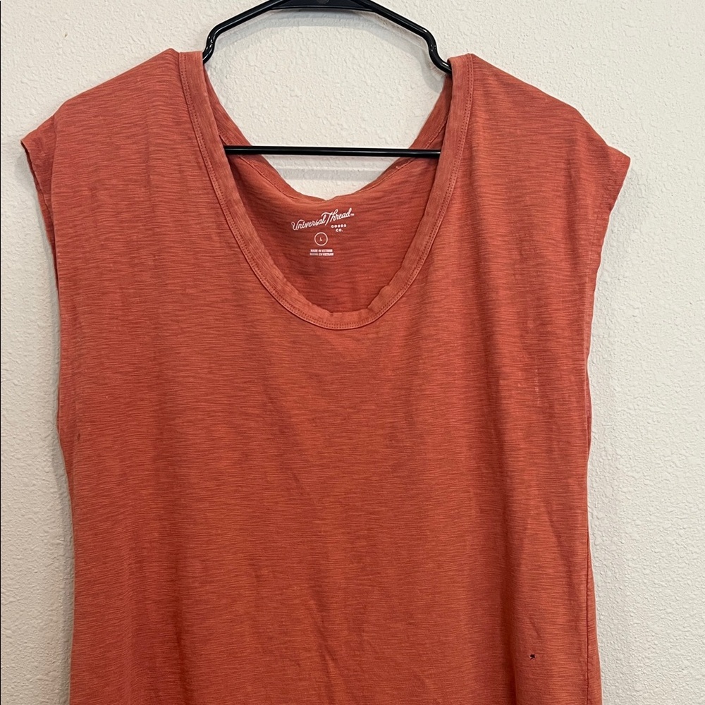 Universal Thread Women's Rust Muscle Tee Dress
